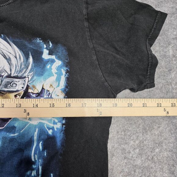Kakashi Gaiden Shirt Medium Black Anime Naruto Graphic Double Sided Tee - Picture 5 of 8